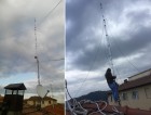 Installazione a Bologna di una antenna verticale HY-GAIN-AV640, multibanda. - ANTENNISTA