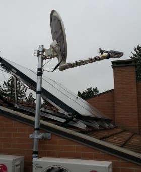 Parabola ADSL 20Mbp/s con coperta termica a Montecalvo - ANTENNISTA